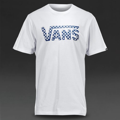 Vans Checker Classic White / Vapor / Classic Blue for Boys